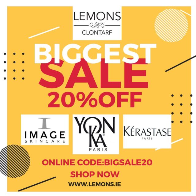 🚨Sale Alert🚨 Biggest sale starting today 20% off all Image 20% off all Yonka , and 20% off all Kerastase products!! shop now through the link in our bio use code: BIGSALE20 at checkout to receive discount!😍🛍️ #sale  #yonka #image  #kerastase  #lemonsbeauty🍋 #clontarf